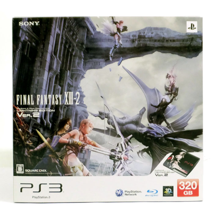 SONY PlayStation 3 320GB FF13-2 ファイナルファンタジー13-2 ライトニングエディション Ver.2/ピーエス 3/PS3 本体【山城店】