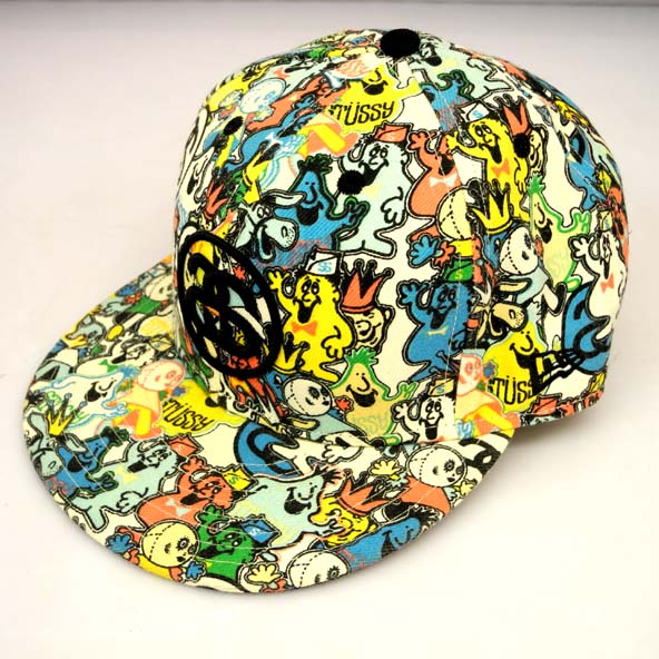STUSSY × NEWERA マルチキャラクター総柄 CAP キャップ　帽子
