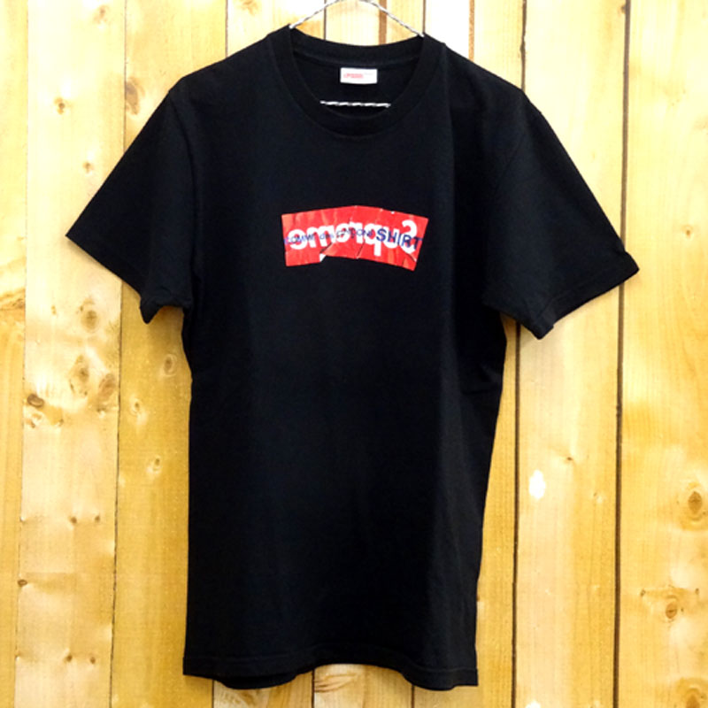 Supreme × COMME des GARCONS SHIRT 17SS BOX LOGO TEE ボックスロゴ Tシャツ サイズ：M/カラー：ブラック/ストリート 【山城店】