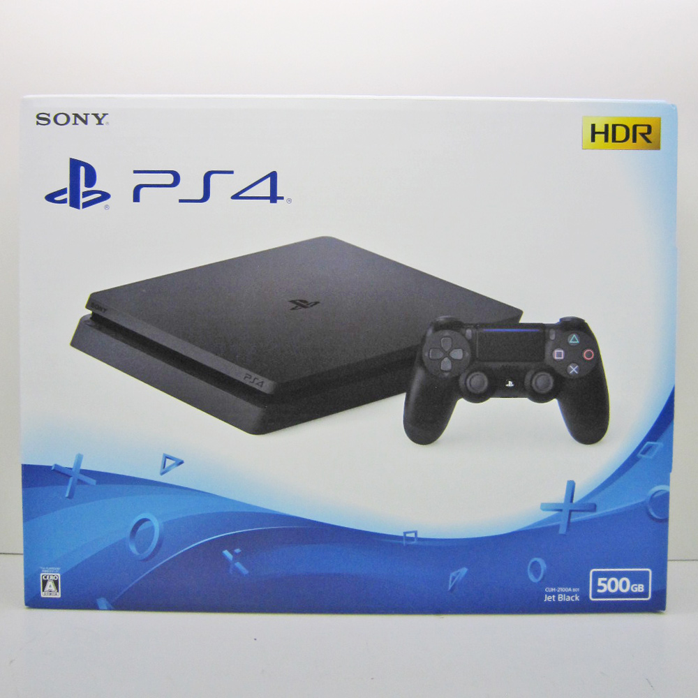 開放倉庫 | PlayStation 4 ジェット・ブラック 500GB (CUH-2100AB01) 未使用品 購入店印有【橿原店
