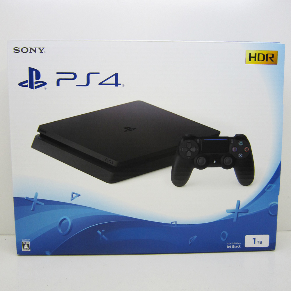 開放倉庫 | SONY PlayStation 4 ジェット・ブラック 1TB CUH-2100BB01 未使用品 購入店印有【橿原店