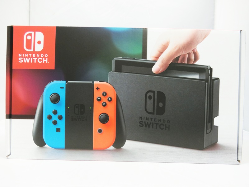 Nintendo Switch/ニンテンドースイッチ 本体 Joy-Con (L) ネオンブルー/ (R) ネオンレッド【出雲店】