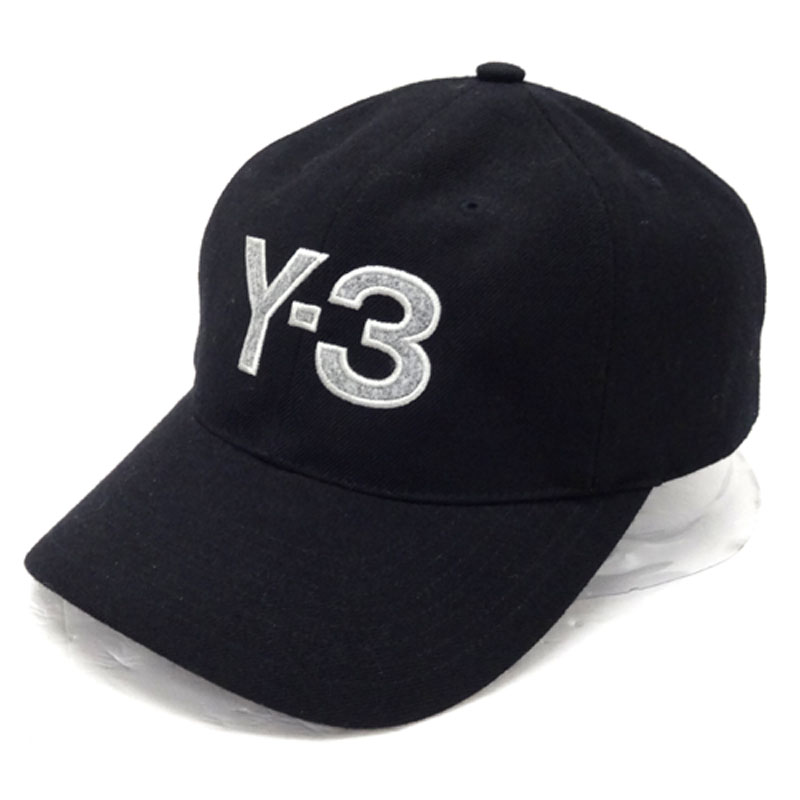 Y-3 ワイスリー WOOL CAP ベースボール キャップ サイズ：L/カラー：BLACK/ウール/帽子【山城店】