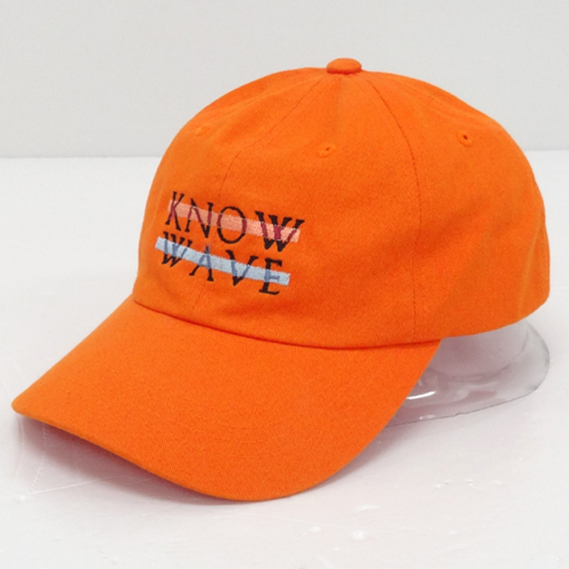 KNOW WAVE ノーウェーブ ロゴキャップ/サイズ：FREE/カラー：オレンジ/シックスパネル/スケール/帽子【山城店】