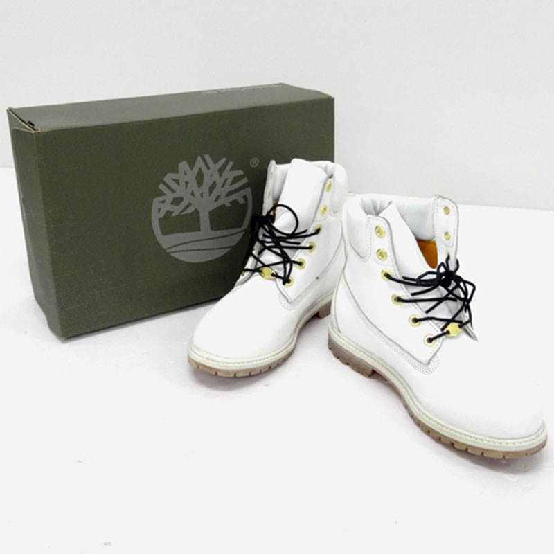 Timberland ティンバーランド 6インチ ブーツ サイズ：24.5cm/カラー：ホワイト/靴 シューズ【山城店】
