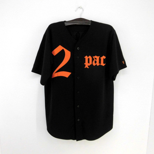  VLONE 2Pac Baseball Shirt ヴィーロン ツーパック ベースボールシャツ/17SS NYC限定/XL【山城店】