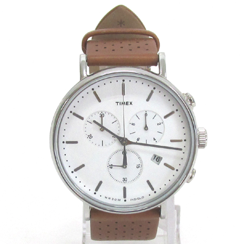 TIMEX タイメックス 腕時計/品番：TW2R26700/ブラウン/ウィークエンダー/クロノグラフ/レザー/クオーツ《腕時計/ウォッチ》【山城店】