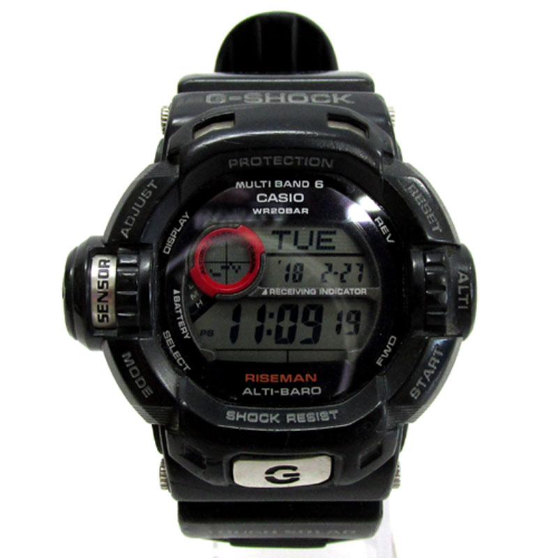 CASIO カシオ G-SHOCK ジーショック RISEMAN ライズマン 腕時計/GW-9200J/ブラック/ソーラー/樹脂バンド《腕時計/ウォッチ》【山城店】
