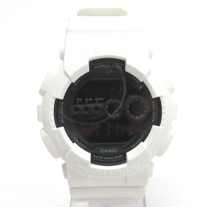 CASIO カシオ G-SHOCK ジーショック 腕時計/品番：GD-100NS/ホワイト/樹脂バンド/20気圧防水/クオーツ《腕時計/ウォッチ》【山城店】