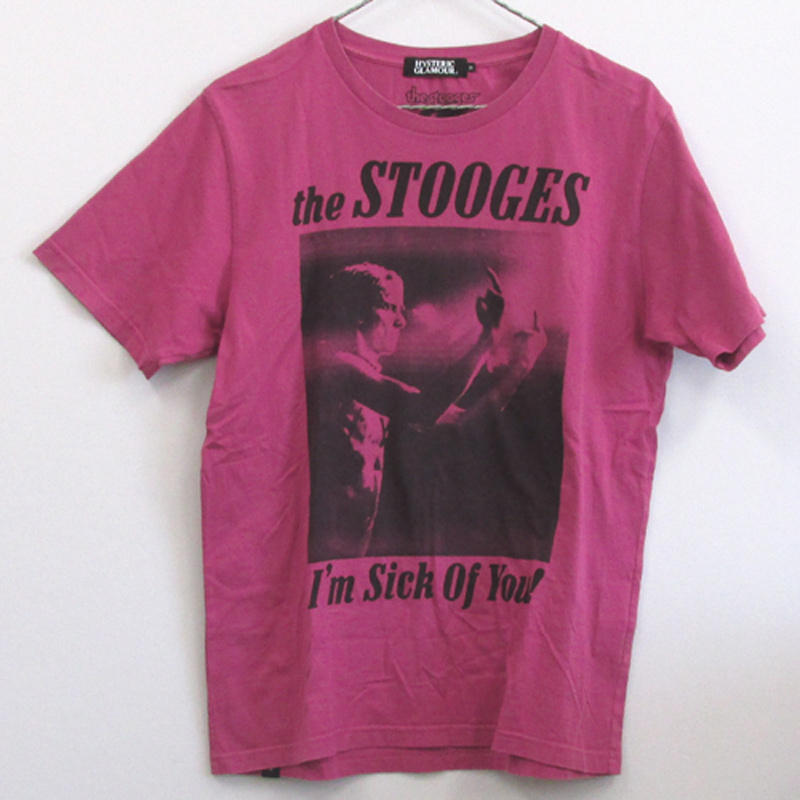 HYSTERIC GLAMOUR ヒステリックグラマー THE Stooges Tee ザ・ストゥージズTシャツ/サイズ：M/カラー：ピンク系/ドメス【山城店】