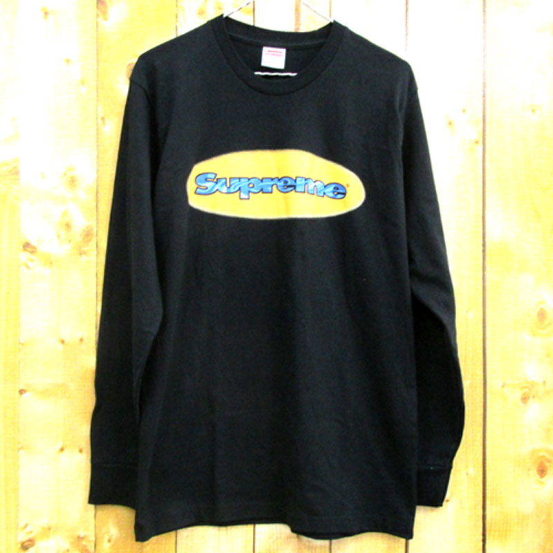 Supreme シュプリーム Ripple L/S Tee リップル 長袖 Tシャツ サイズ：S/カラー：ブラック/18SS/ストリート【山城店】