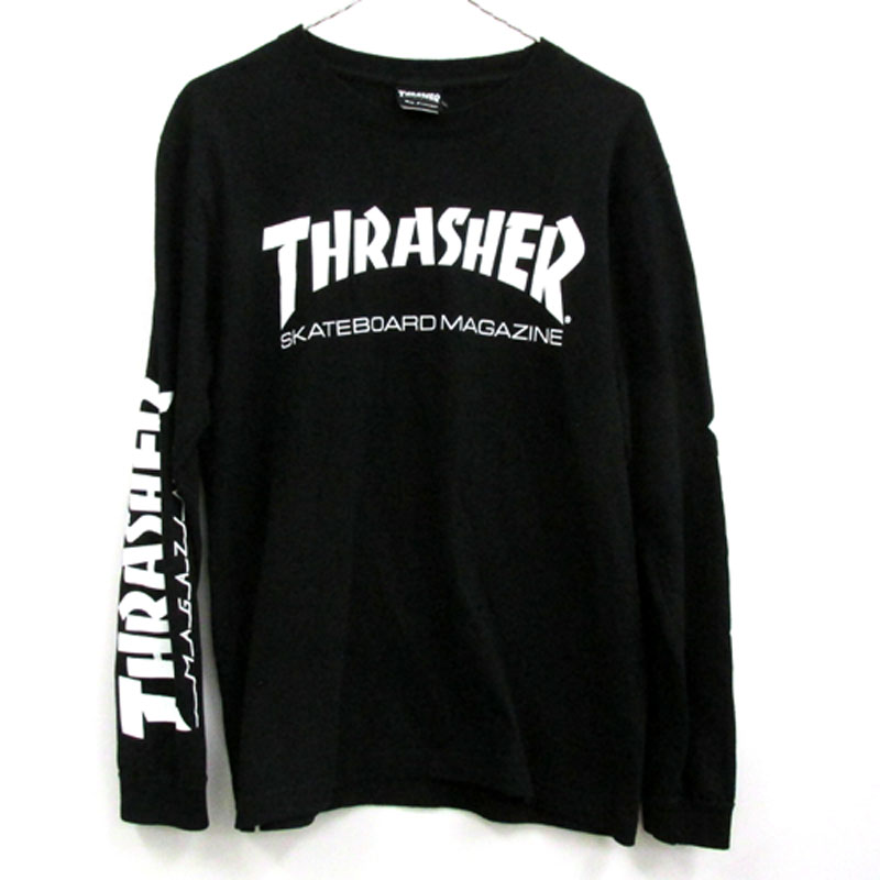 THRASHER スラッシャー L/S Tee 長袖 Tシャツ サイズ：M/カラー：BLACK/ストリート 【山城店】