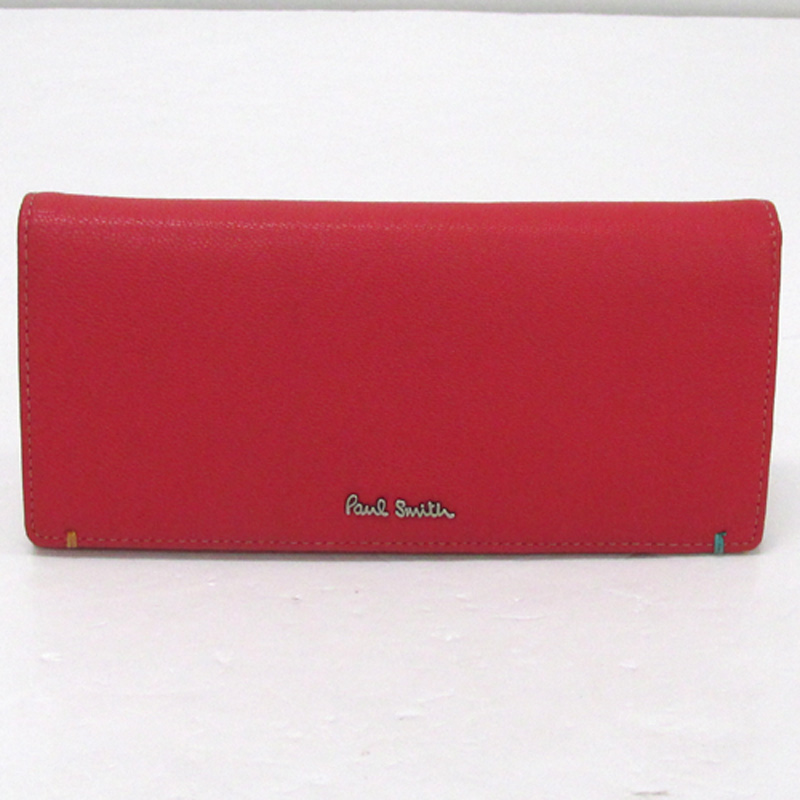 Paul smith ポールスミス 二つ折り財布/カラー：赤・RED《財布/サイフ/ウォレット》【山城店】