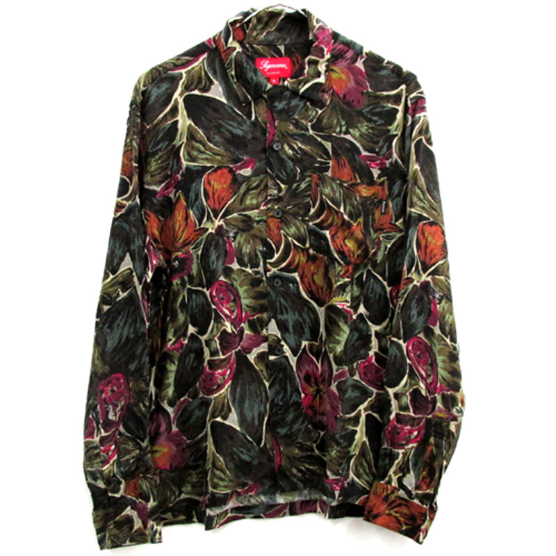 Supreme シュプリーム Painted Floral Rayon Shirt レーヨン シャツ サイズ：S/カラー：マルチ/17AW/ストリート【山城店】