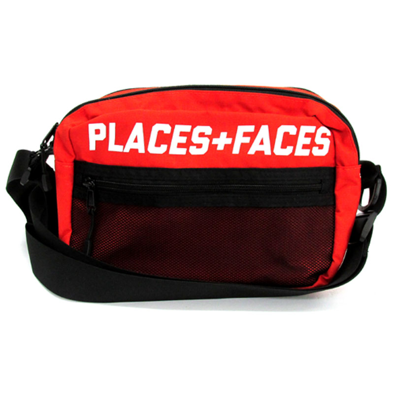 places + faces ショルダーバッグ 赤