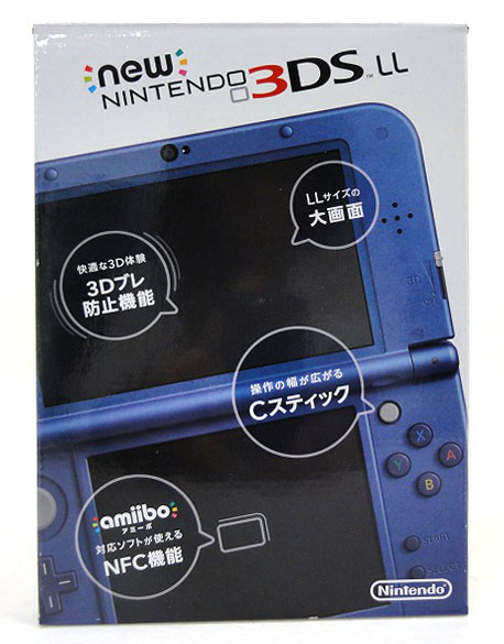 【中古】Newニンテンドー3DS LL メタリックブルー New3DSLL 任天堂 Nintendo 3DS 青 【福山店】