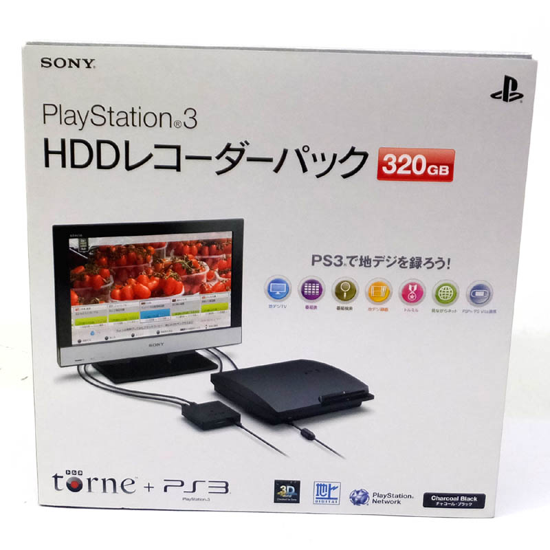 PS3 HDDレコーダーパック 320GB  美品　torne付き　地デジ録画