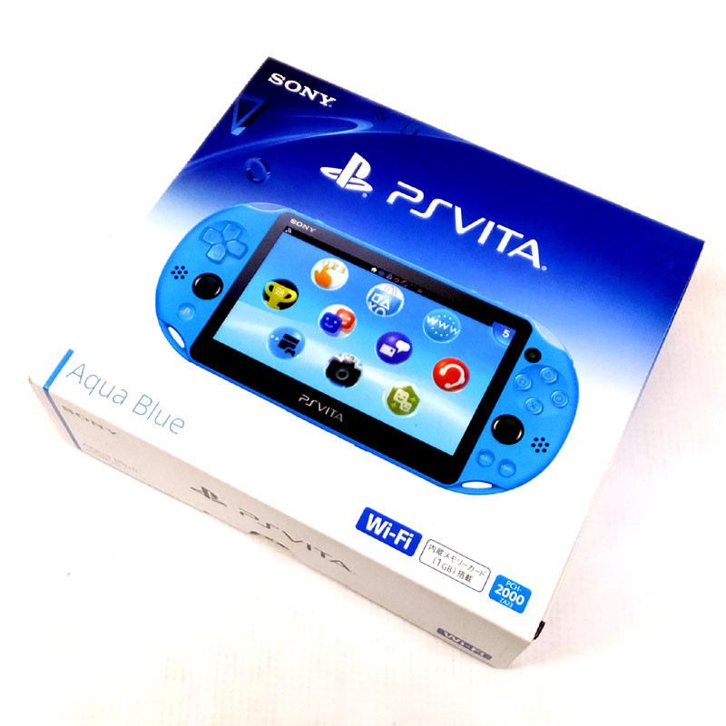 開放倉庫 | 【中古】 SONY PlayStation Vita Wi-Fiモデル アクア・ブルー(PCH-2000ZA23) ソニー