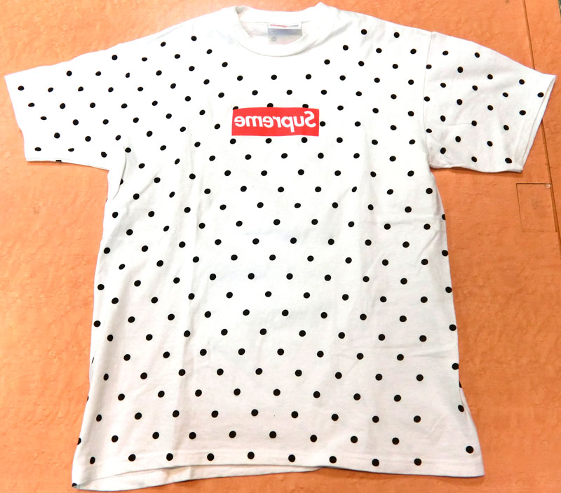 開放倉庫 | 【中古】Supreme × COMME des GARCONS SHIRT Polka Dot Box Logo Tee シュプリーム コムデギャルソン  ボックスロゴ 半袖Tシャツ 【出雲店】 | 古着 | メンズ | Ｔシャツ | 半袖
