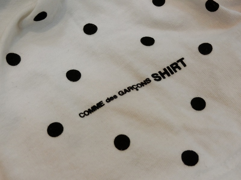 【中古】Supreme × COMME des GARCONS SHIRT Polka Dot Box Logo Tee シュプリーム コムデギャルソン ボックスロゴ 半袖Tシャツ 【出雲店】