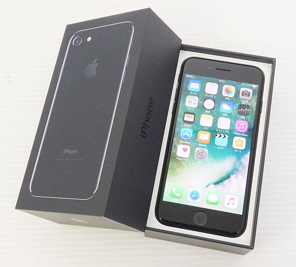 【中古】Apple iPhone7 128GB MNCP2J/A ジェットブラック 白ロム アップル アイフォン