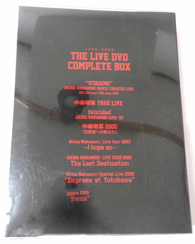 開放倉庫 | 【中古】THE LIVE DVD COMPLETE BOX 中森明菜［30］【福山 