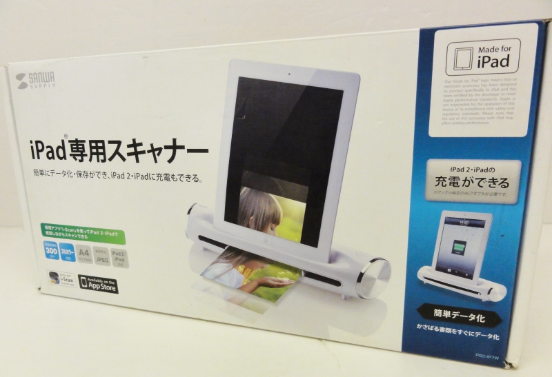 【中古】SANWA SUPPLY/三和サプライ iPad専用スキャナー PSC-IP7W ホワイト [166]【福山店】