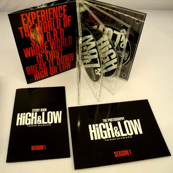 HiGH　＆　LOW　シリーズ　下段　DVD 4本　完全版BOX