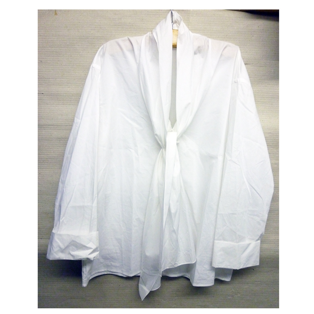 【中古】 HERMES/エルメス  長袖シャツ デザインシャツ 44（L～LL）メンズ 白シャツ【橿原店】