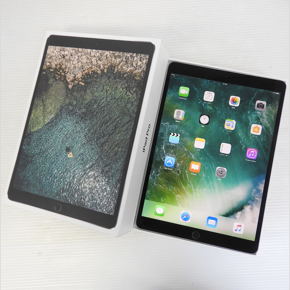 【中古】APPLE iPad Pro 10.5インチ Wi-Fi ＋ セルラー 64GB MQEY2J/A スペースグレー 白ロム アイパッド 【米子店】