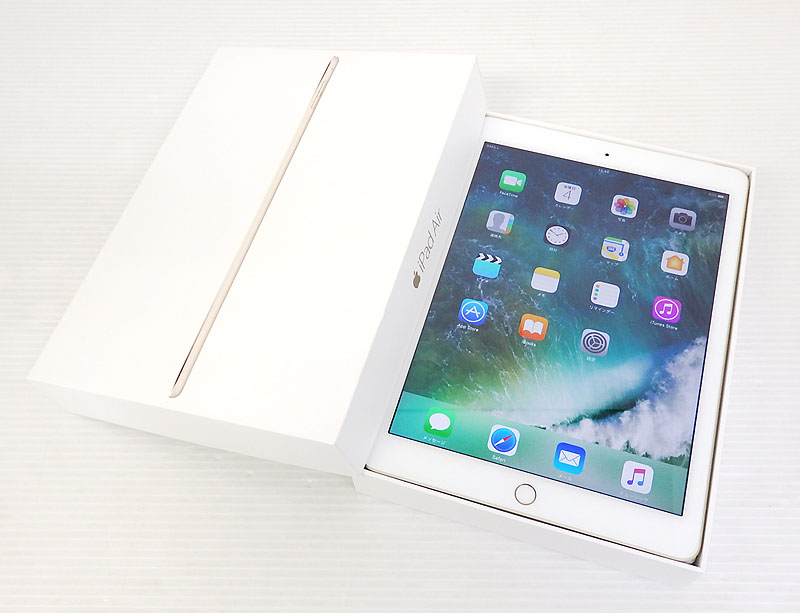 【中古】APPLE Softbank iPad Air 2 Wi-Fi+Cellular 16GB MH1C2J/A ゴールド 【米子店】