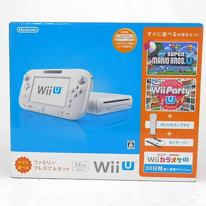 開放倉庫 中古 任天堂 Wii U すぐに遊べるファミリープレミアムセット シロ ウィーユー Wii U 本体 山城店 ゲーム ニューゲームハード ｗｉｉｕ