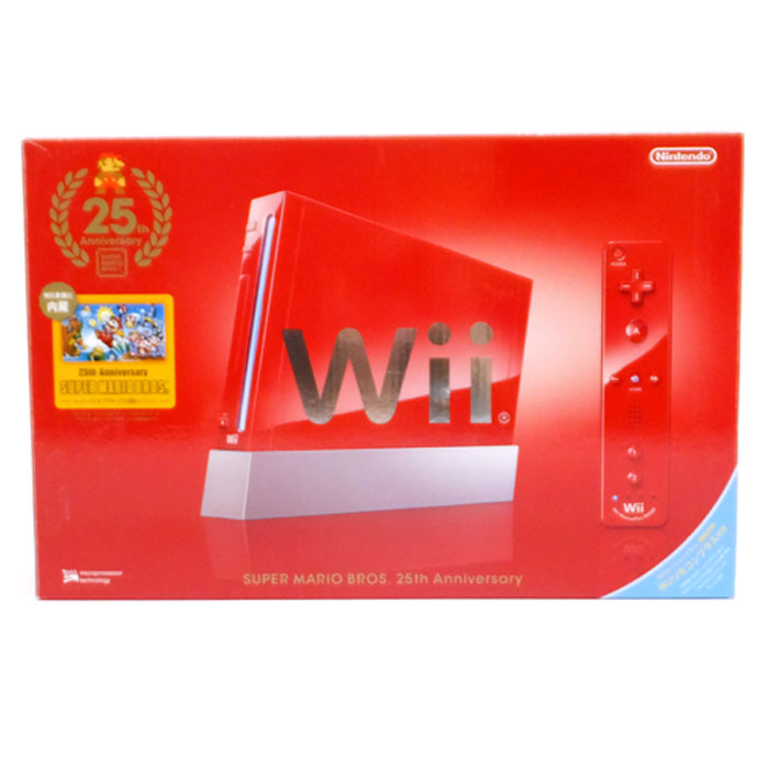 【中古】任天堂 Wii レッド スーパーマリオ25周年仕様/ウィー/Wii 本体【山城店】